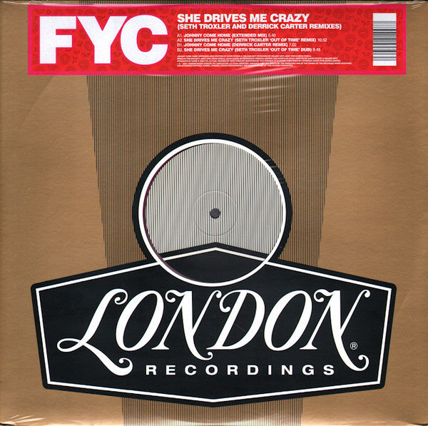 Fine Young Cannibals - She drives me crazy / Johnny come home (Remixes) (Pink vinyl) (12" Maxi Single)