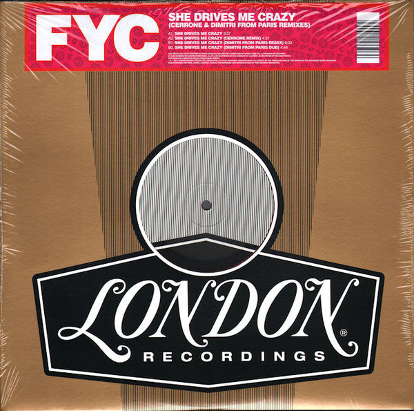 Fine Young Cannibals - She drives me crazy (Remixes) (Red vinyl) (12" Maxi Single)