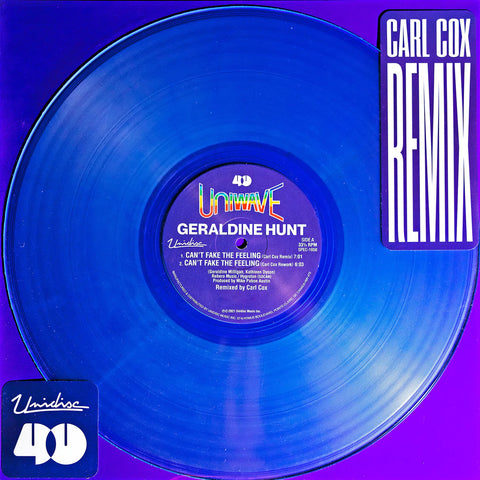 Geraldine Hunt - Can't fake the feeling (Carl Cox remix) (Translucent blue vinyl) (12" Maxi Single)
