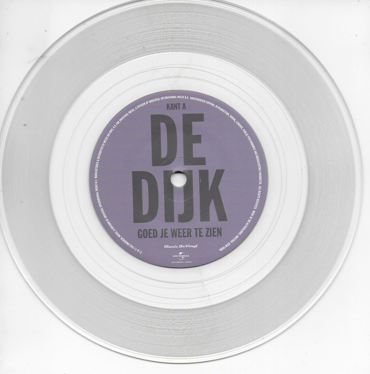 De Dijk - Goed je weer te zien (Limited edition, clear vinyl)