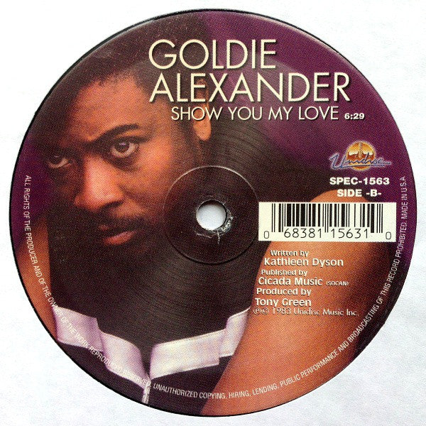 Goldie Alexander - Knocking down love / Show you my love (12" Maxi Single)