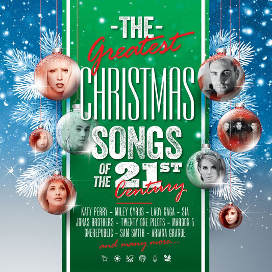 Various - The Greatest Christmas Songs Of The 21st Century (Limited edition, moss green & white vinyl) (2LP)