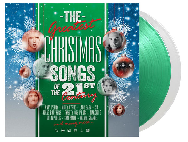 Various - The Greatest Christmas Songs Of The 21st Century (Limited edition, moss green & white vinyl) (2LP)