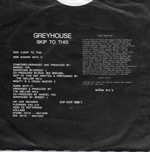 Greyhouse feat. Mellow Mc's - Skip to this