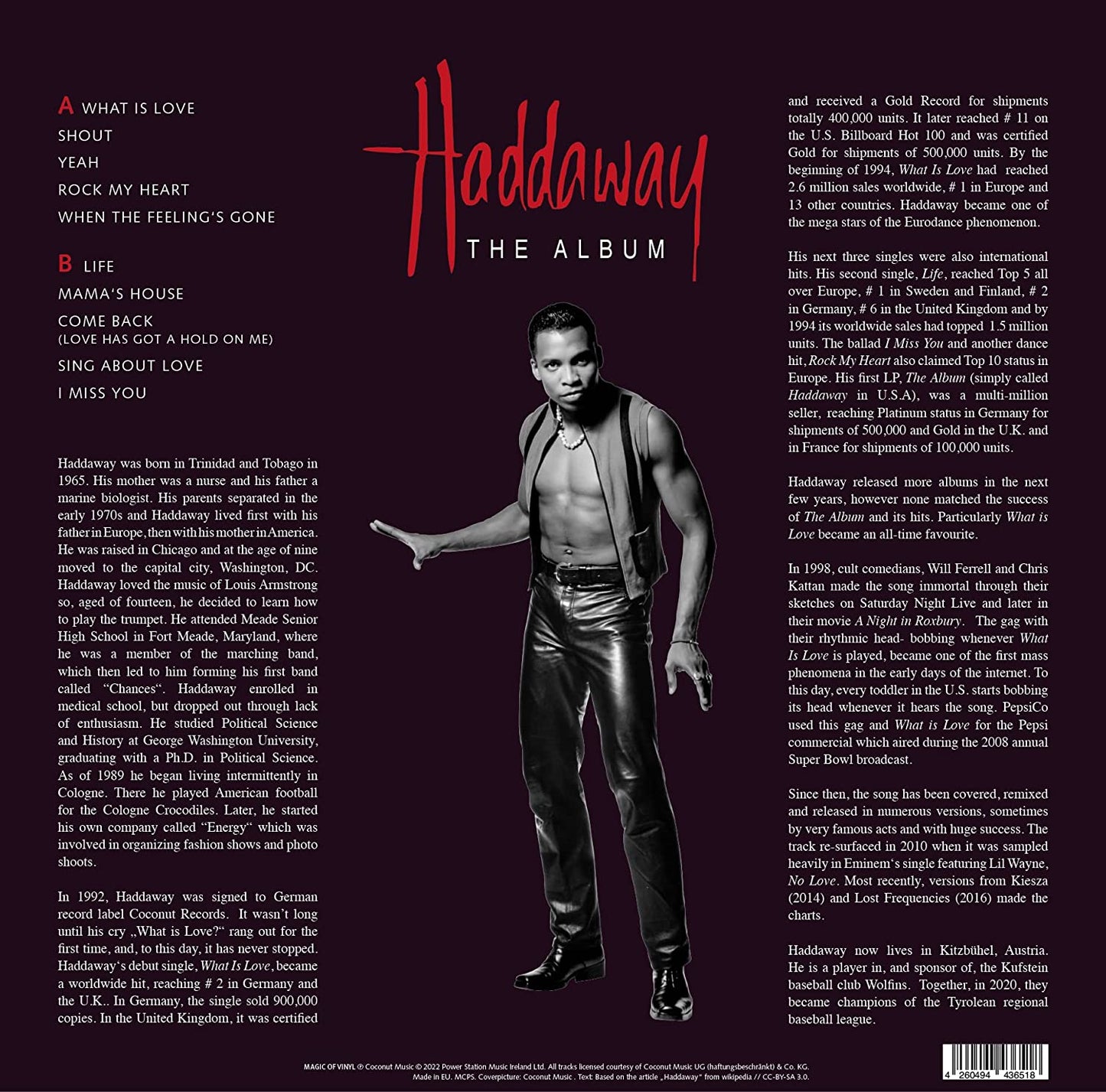 Haddaway - The Album (Limited edition, yellow vinyl) (LP)