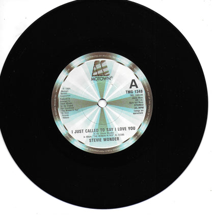 Stevie Wonder - I just called to say i love you (Engelse uitgave)