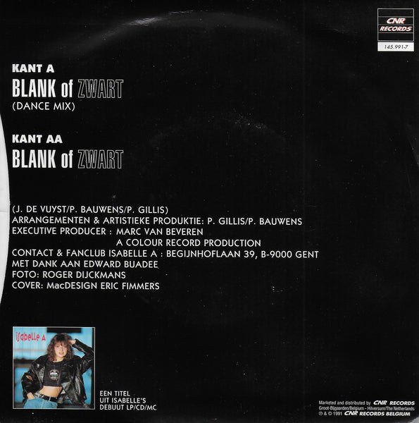 Isabelle A - Blank of zwart