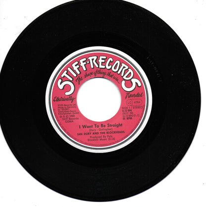 Ian Dury and the Blockheads - I want to be straight (Duitse uitgave)