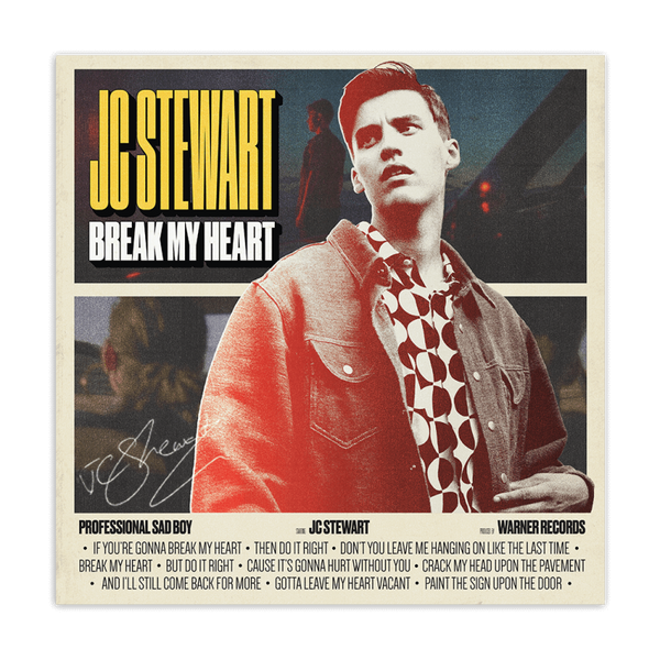 JC Stewart - Break my heart (Limited edition + 14" gesigneerde poster)