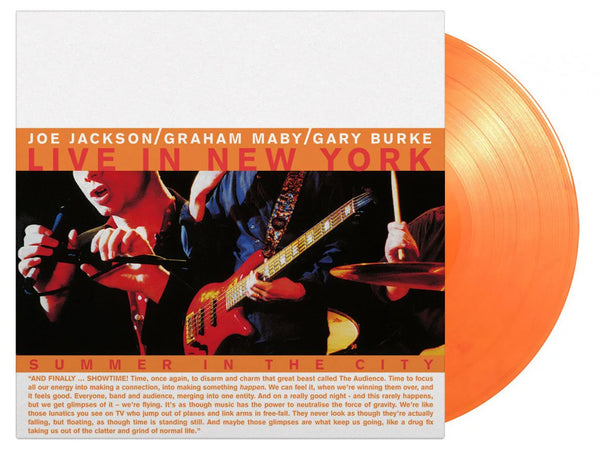 Joe Jackson, Graham maby, Gary Burke - Summer In The City (Live In New York)  (Limited edition, orange vinyl) (2LP)