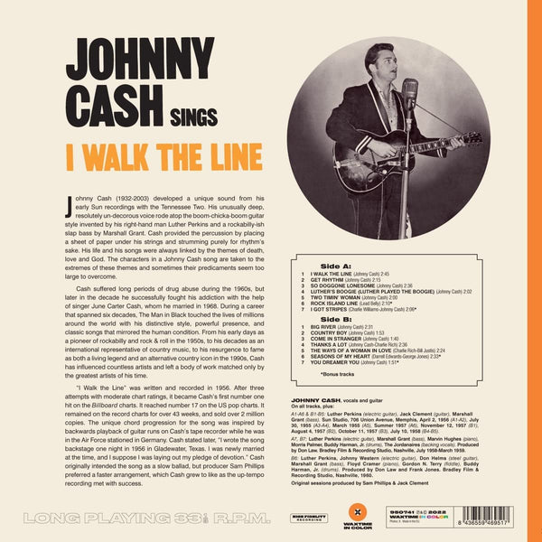 Johnny Cash - Sings I Walk The Line (Limited edition, orange vinyl) (LP)