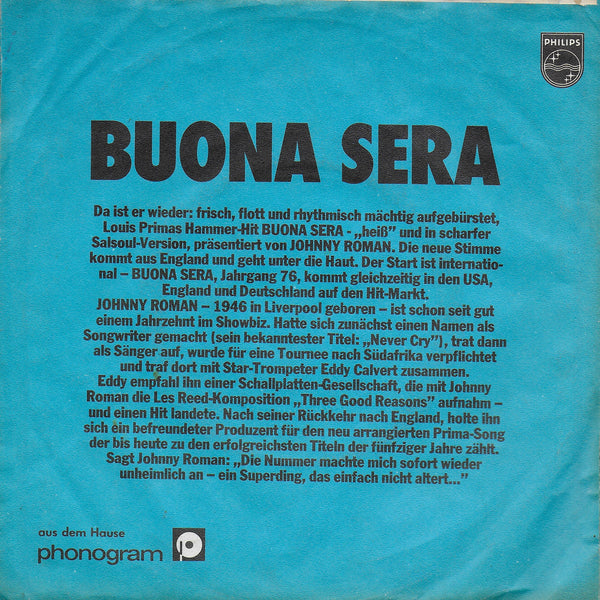 Johnny Roman - Buona sera (Duitse uitgave)