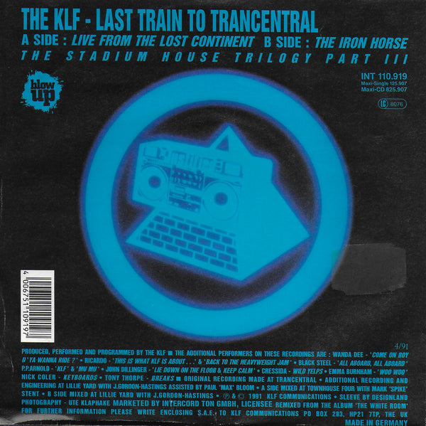 The KLF - Last train to trancentral (Duitse uitgave)