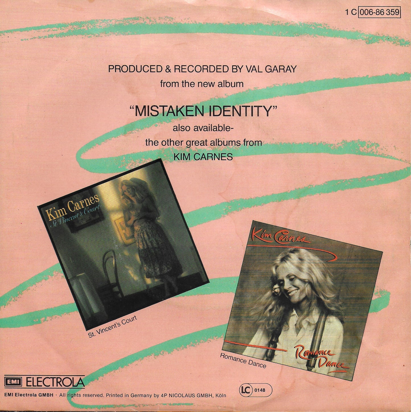 Kim Carnes - Bette Davis eyes (Duitse uitgave)