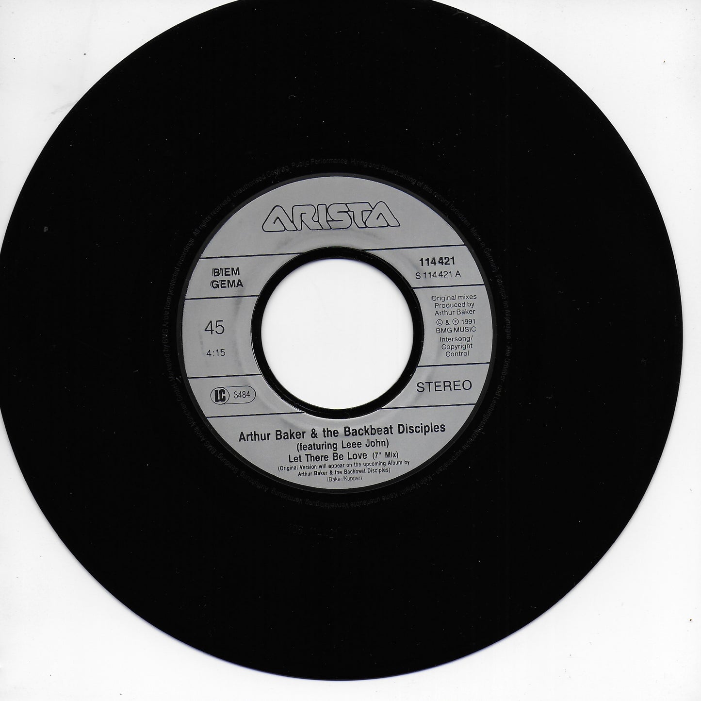 Arthur Baker and the Backbeat Disciples - Let there be love