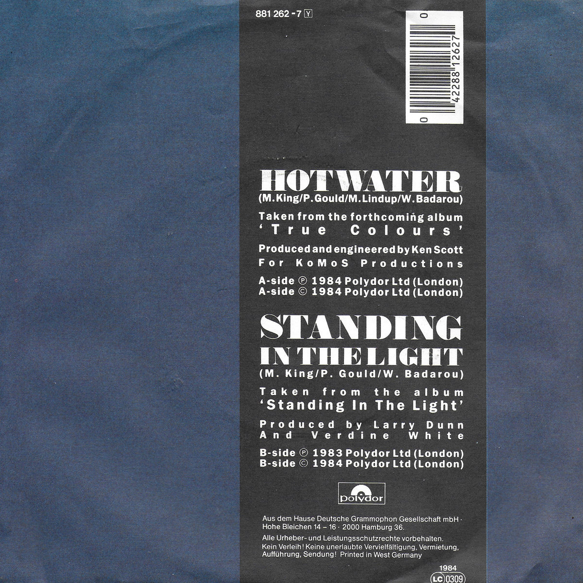 Level 42 - Hot water (Duitse uitgave)