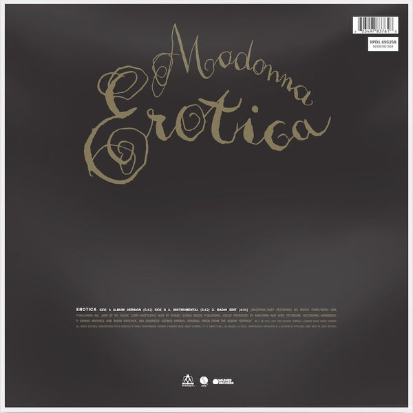 Madonna - Erotica (Picture disc) (12" Maxi Single)
