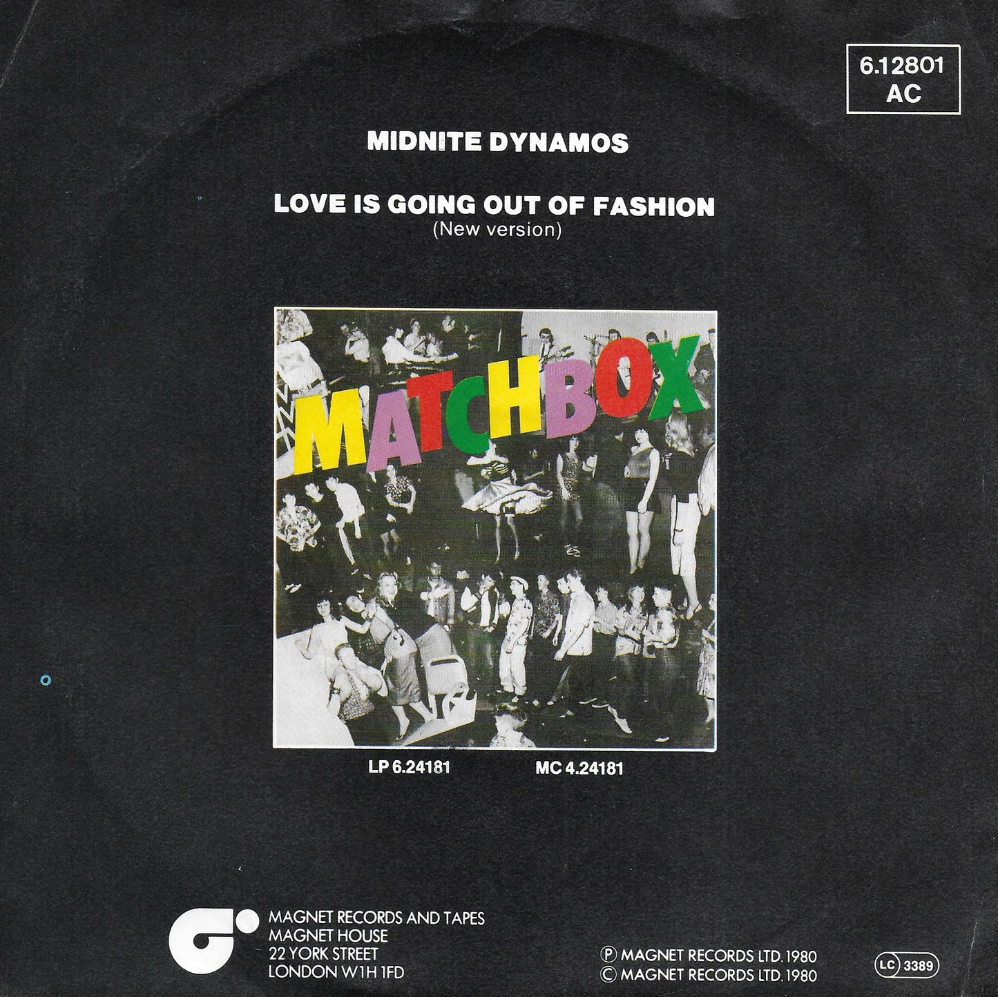 Matchbox - Midnite dynamos (Duitse uitgave)