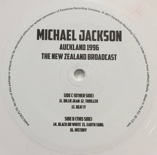 Michael Jackson - Auckland 1996: The New Zealand Broadcast (Limited edition, white vinyl) (2LP)