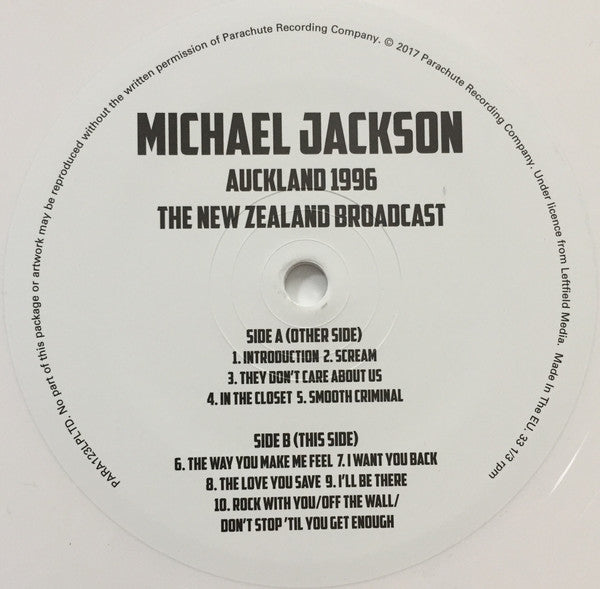 Michael Jackson - Auckland 1996: The New Zealand Broadcast (Limited edition, white vinyl) (2LP)