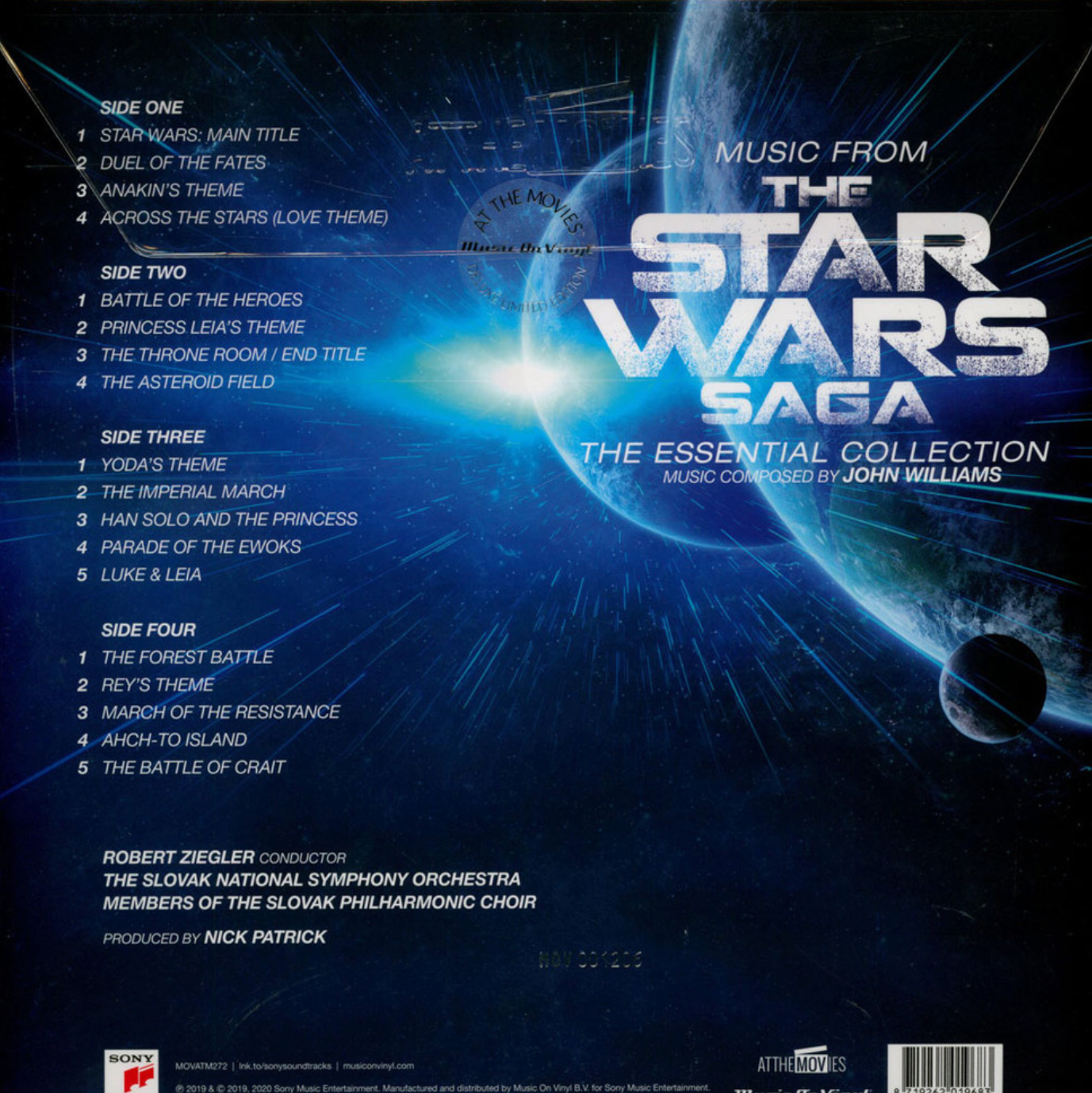 Star Wars - Music From The Star Wars Saga/The Essential Collection (Limited Hyperspace blue splattered vinyl) (2LP)