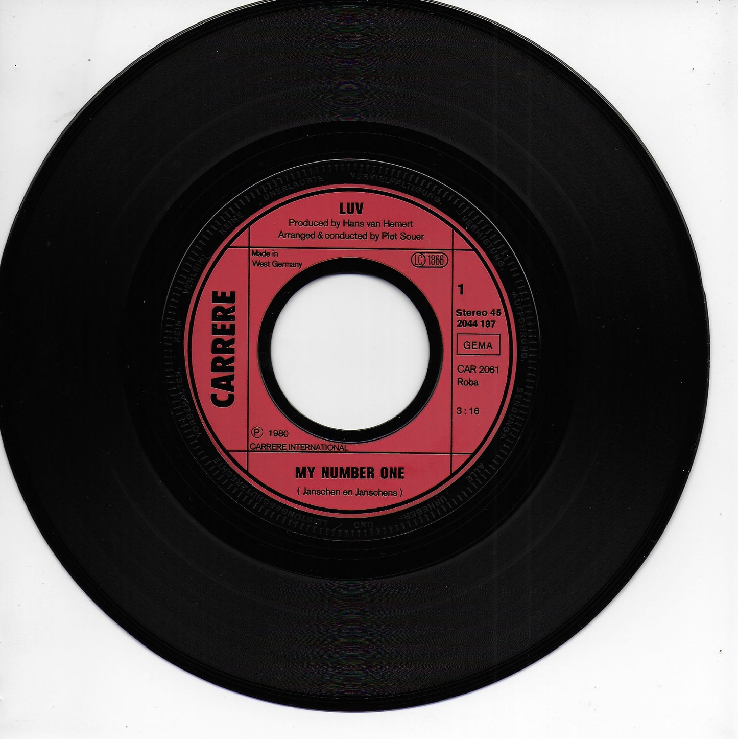 Luv - My number one (Duitse uitgave)