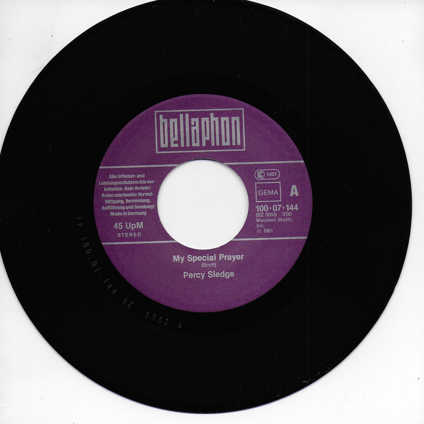 Percy Sledge - My special prayer / When a man loves a woman