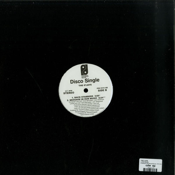 The O'Jays - I love music / Back stabbers (12" Maxi Single)