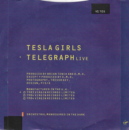 Orchestral Manoeuvres in the Dark (O.M.D.) - Tesla girls (Engelse uitgave)