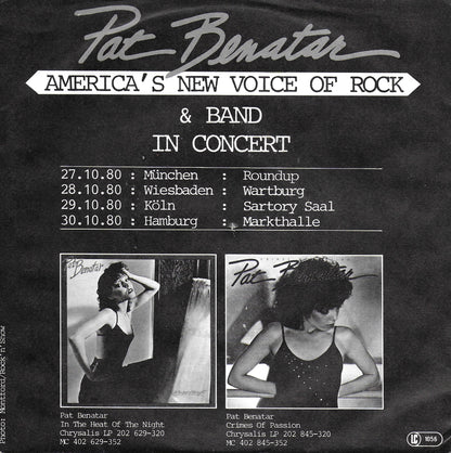 Pat Benatar - Treat me right (Duitse uitgave)