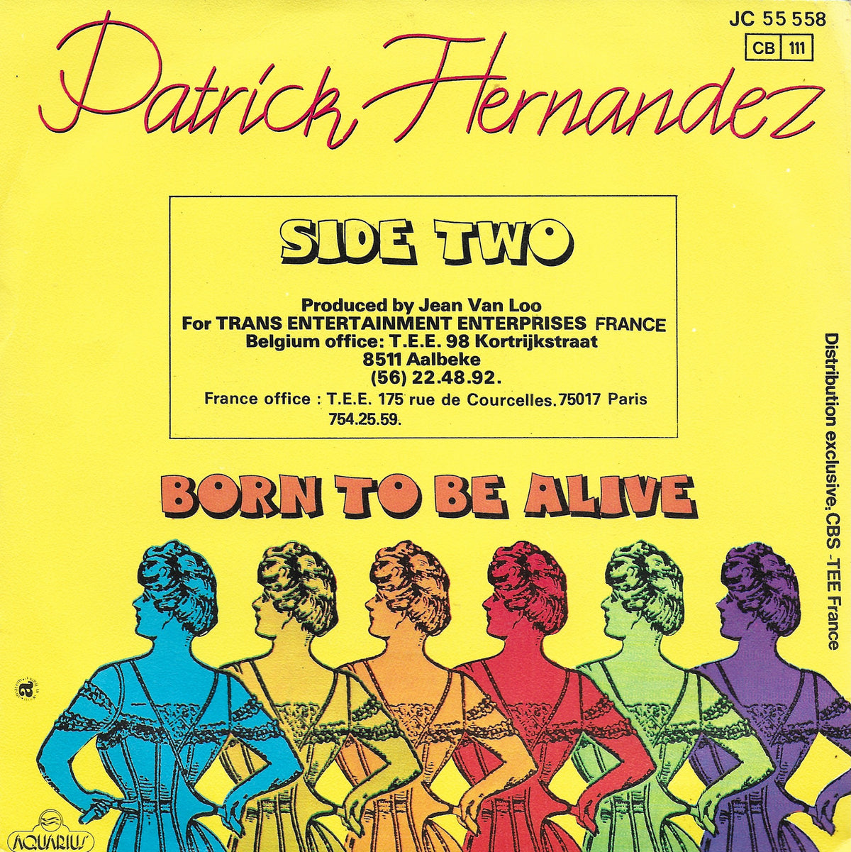 Patrick Hernandez - Born to be alive (Franse uitgave)