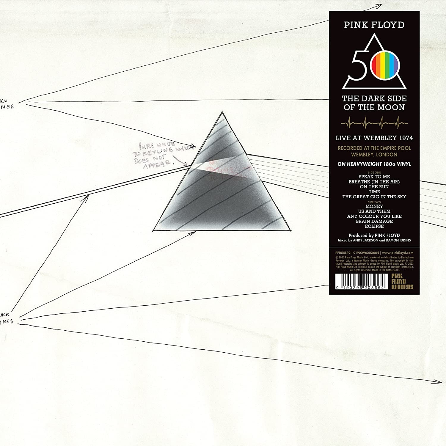 Pink Floyd - The Dark Side Of The Moon (Live At Wembley 1974) (LP)