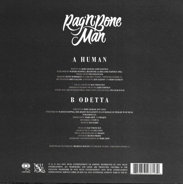 Rag'n'Bone Man - Human (Engelse uitgave, clear vinyl)