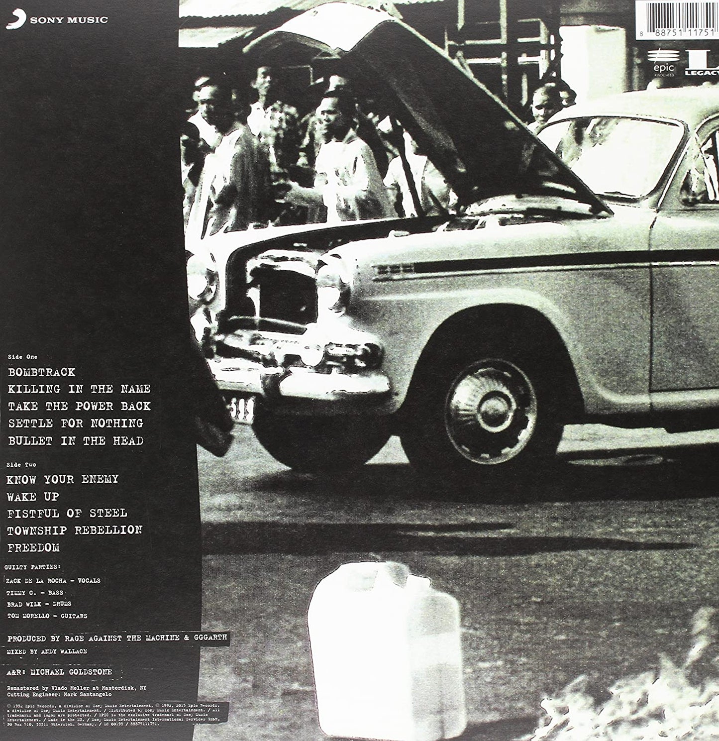 Rage Against The Machine - Rage Against The Machine (LP)