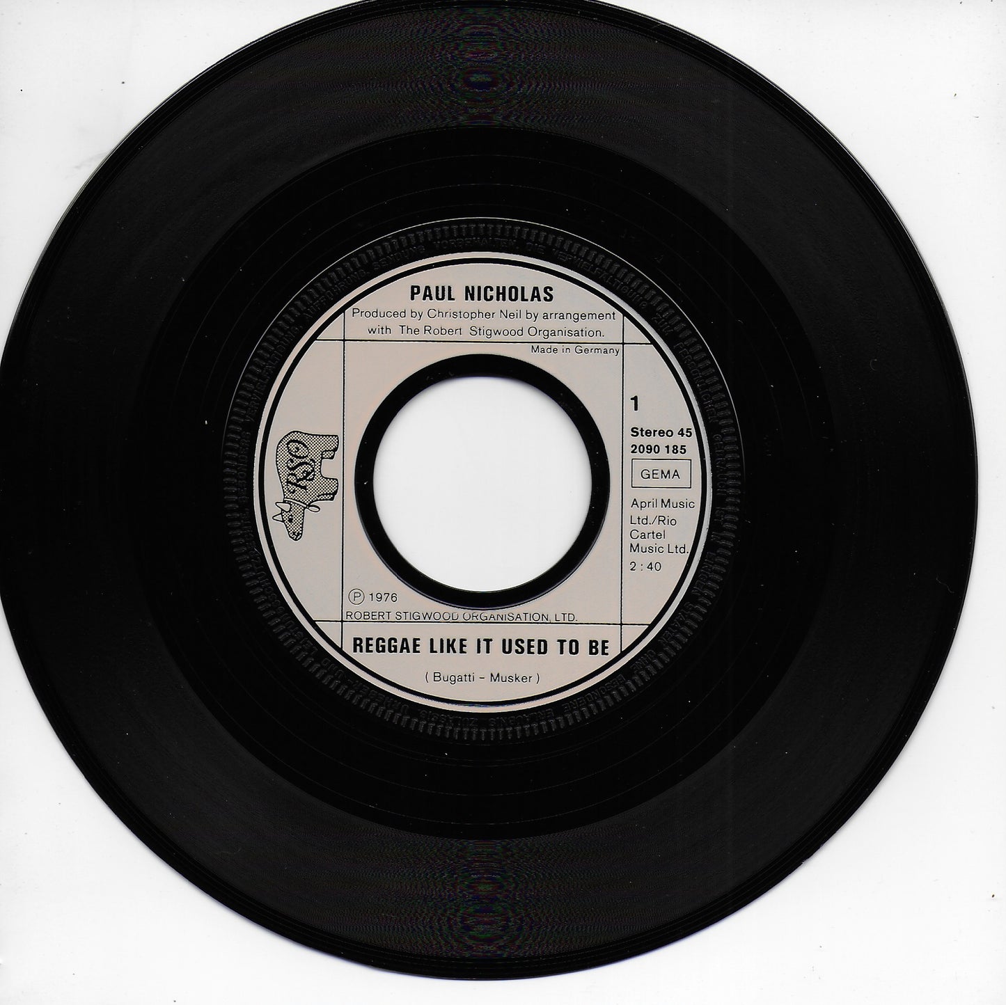 Paul Nicholas - Reggae like it used to be (Duitse uitgave)
