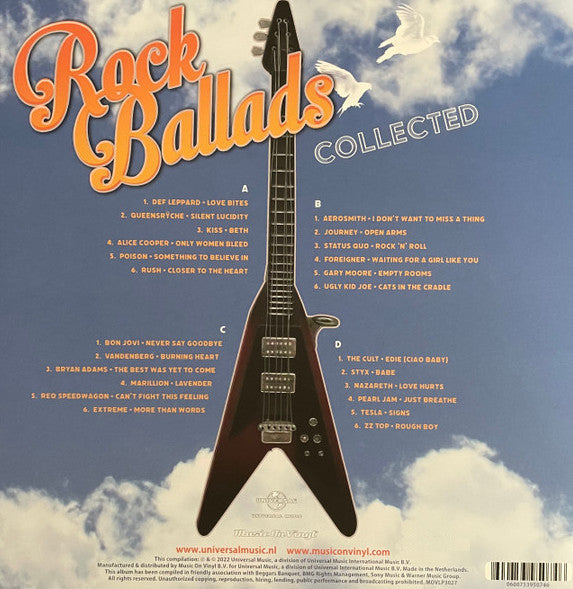 Various - Rock Ballads Collected (Limited edition, transparent red vinyl) (2LP)