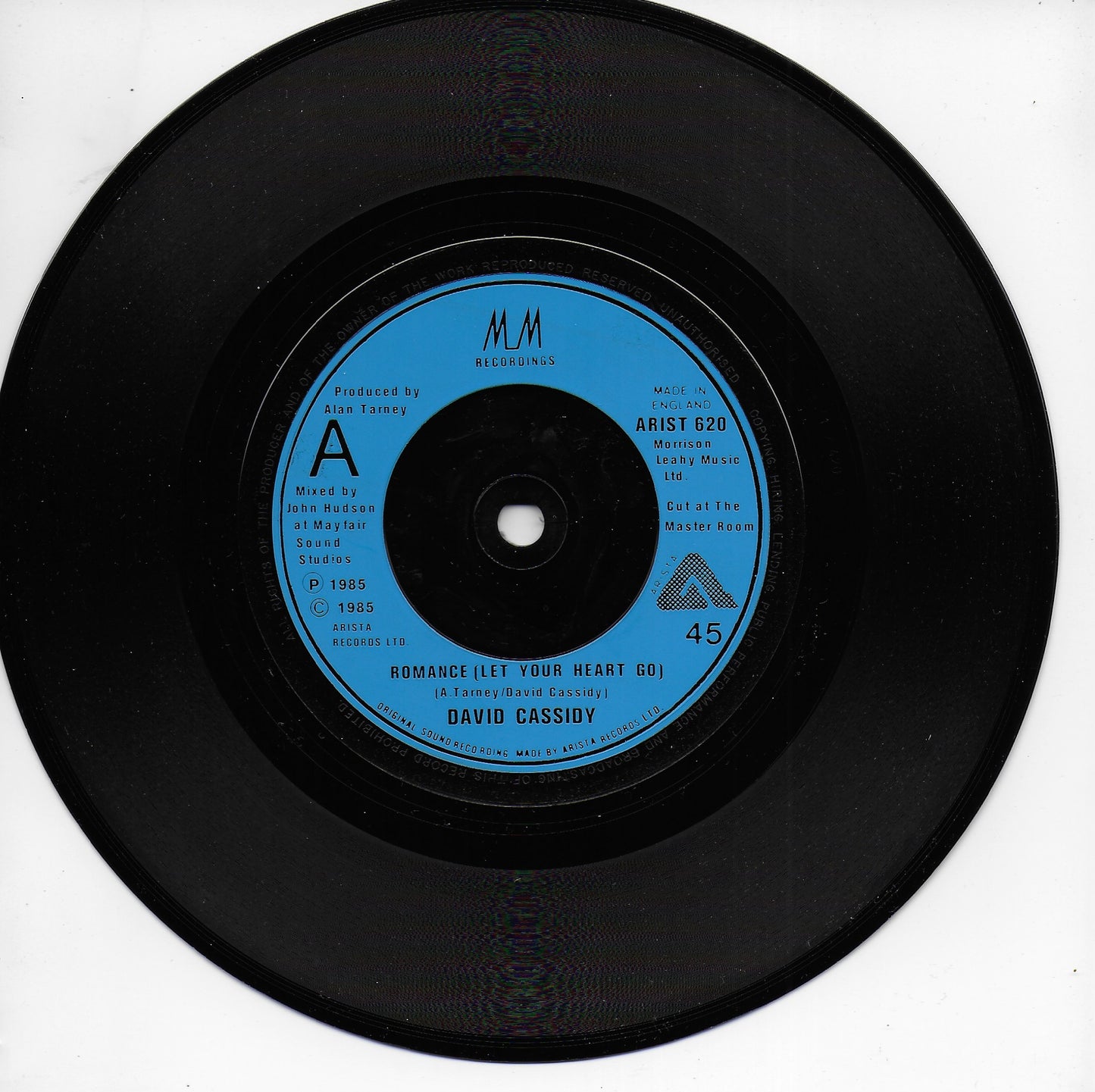 David Cassidy - Romance (let your heart go) (Engelse uitgave)