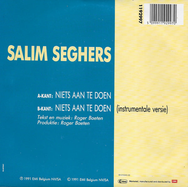Salim Seghers - Niets aan te doen