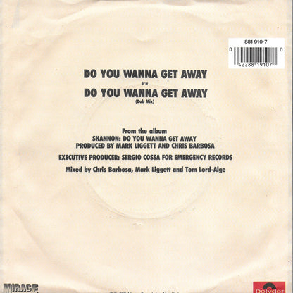 Shannon - Do you wanna get away (Duitse uitgave)