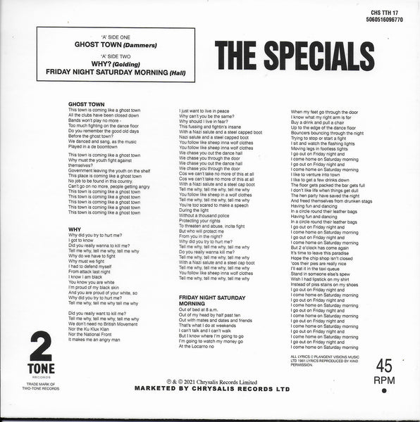 The Specials - Ghost town (40th anniversary edition)
