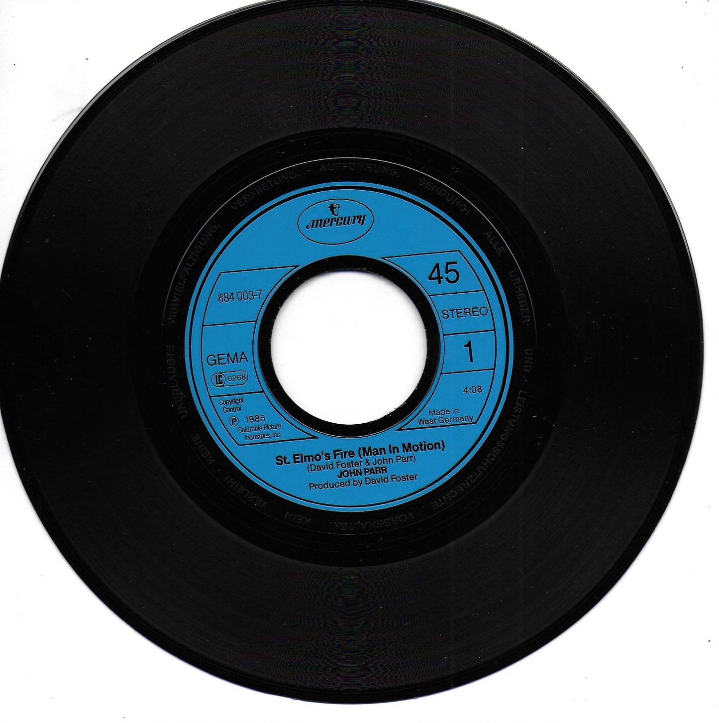 John Parr - St. Elmo's fire (Duitse uitgave)