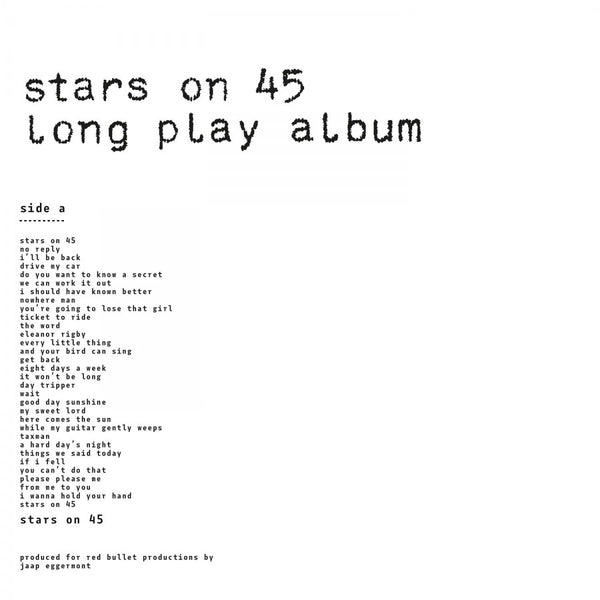 Stars On 45 - Long Play Album (Limited edition, white vinyl) (LP)