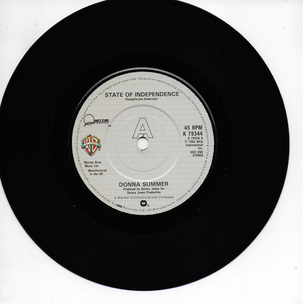 Donna Summer - State of independence (Engelse uitgave)