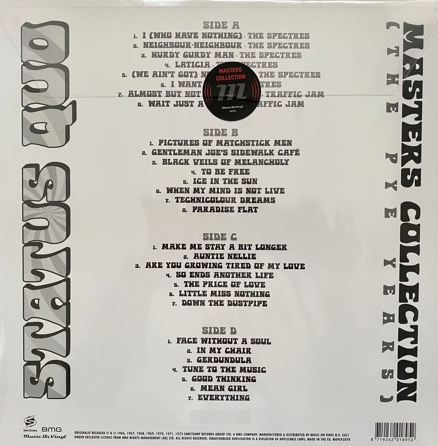 Status Quo - Masters Collection (The Pye Years) (Limited edition, white vinyl) (2LP)