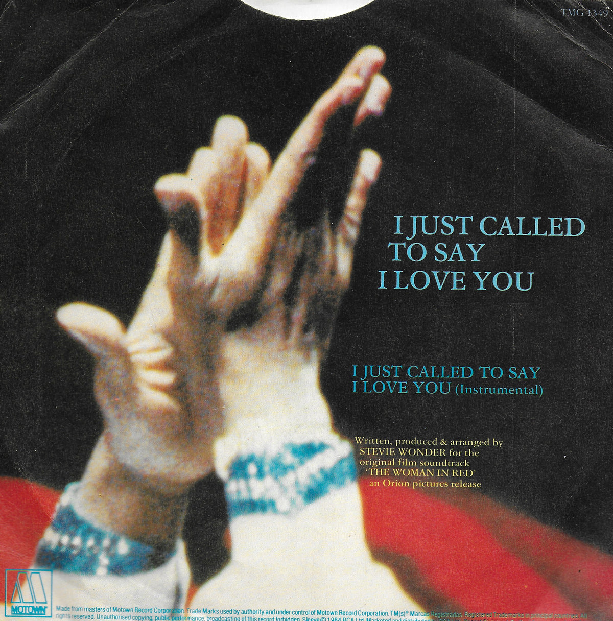 Stevie Wonder - I just called to say i love you (Engelse uitgave)