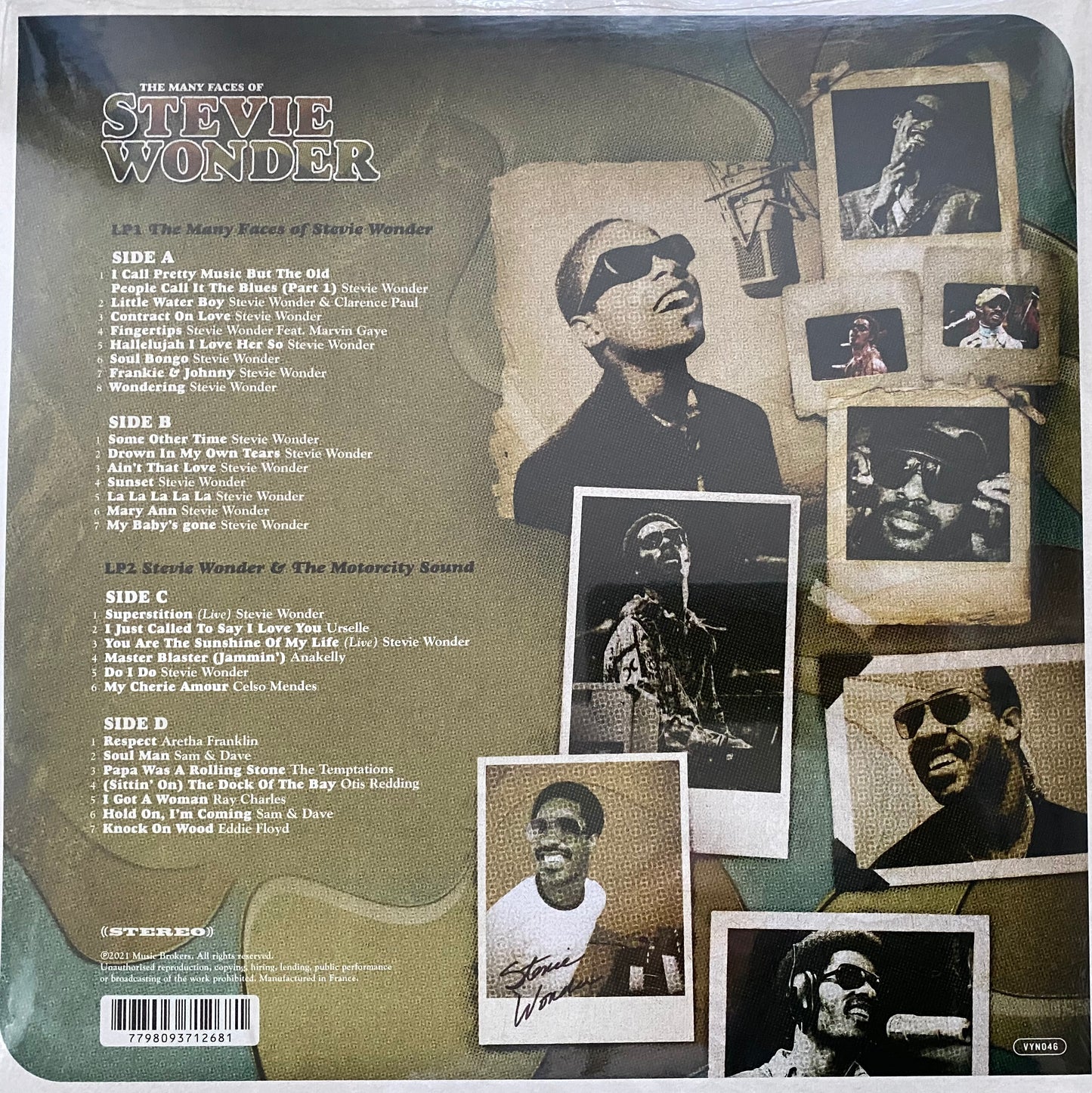 Stevie Wonder - The Many Faces Of (Limited edition, brown/yellow marbled vinyl)  (2LP)