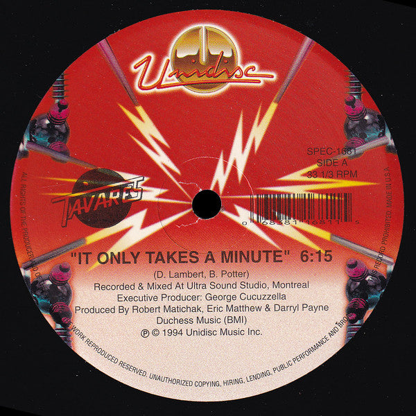Tavares - It only takes a minute (12" Maxi Single)
