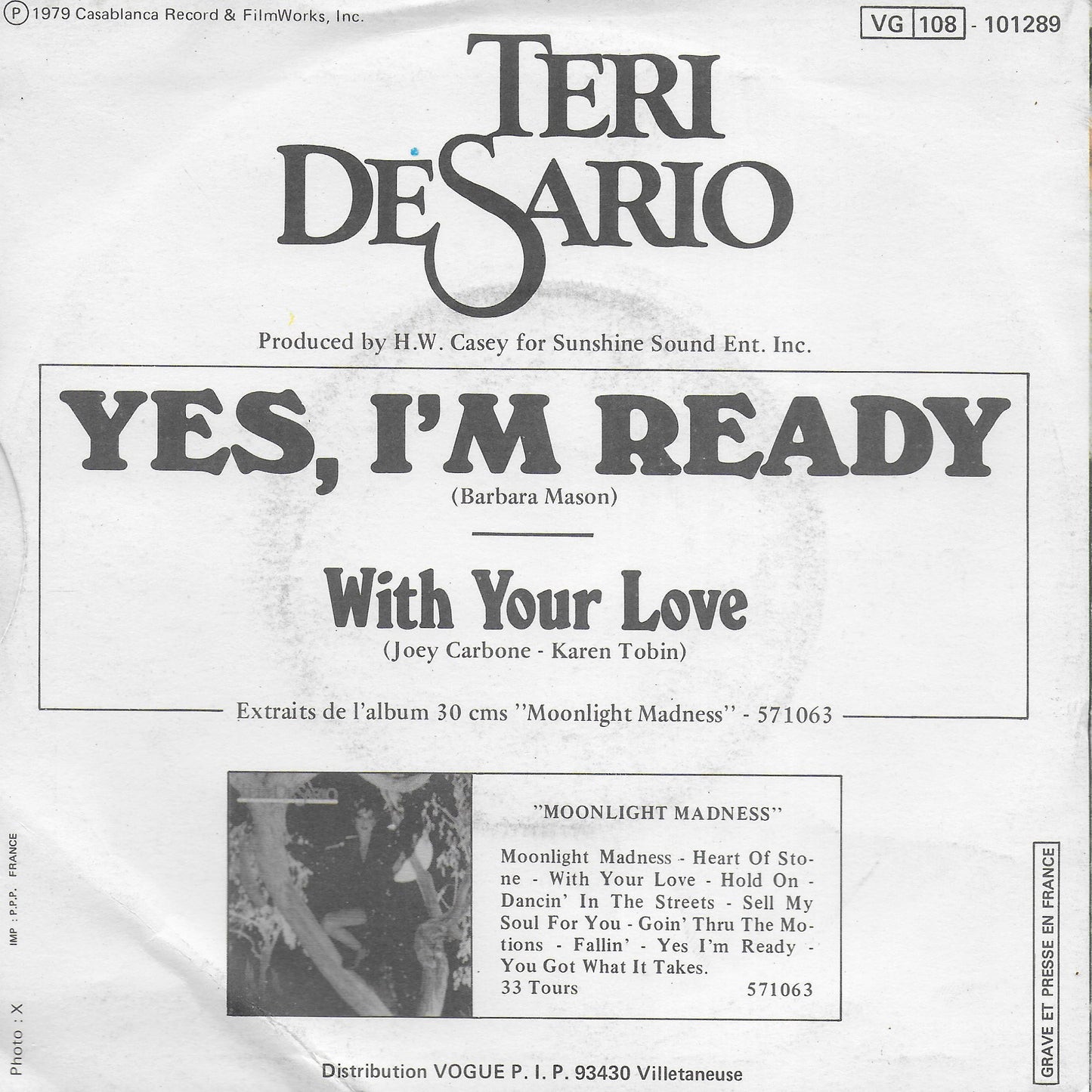 Teri DeSario - Yes, I'm ready