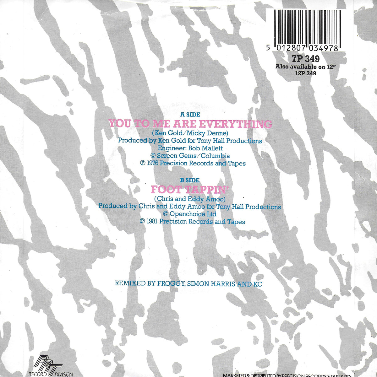 The Real Thing - You to me are everything (the decade remix 76-86) (Engelse uitgave)