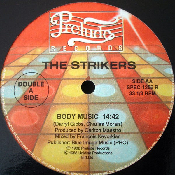 The Strikers - Inch by inch / Body music (12" Maxi single)